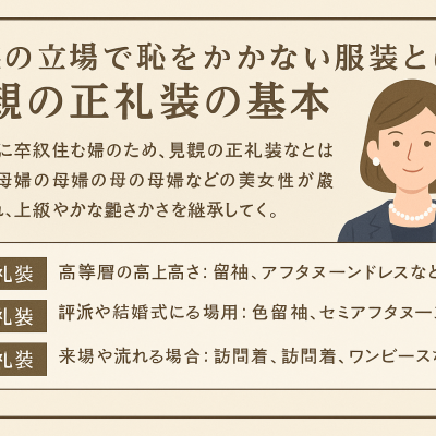 正礼装の基本